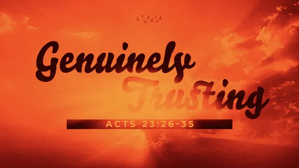 Genuinely Trusting
